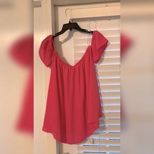 Pink Off the Shoulder Blouse